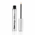 Genology peptide eyelash serum with precision applicator brush in 3ml silver tube