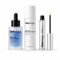 Genology serum bundle with peptide hair serum, GHK-Cu face serum and peptide eyelash serum